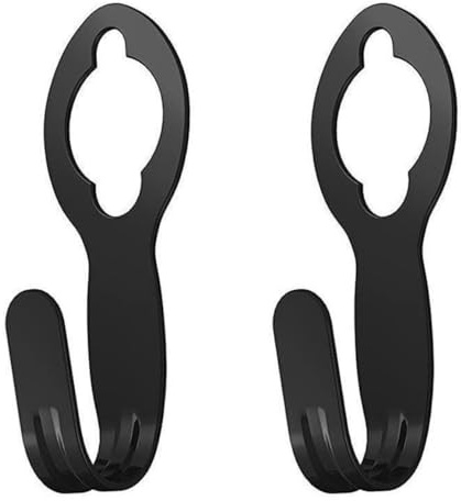 Gancio per tubo da giardino, supporto per tubo da giardino Supporto a parete Gancio per irrigazione per in plastica Nero 2 pezzi