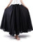 Phorecys Women's Bohemian Style Elastic Waist Band Long Maxi Skirt Black 105cm