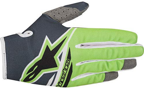Alpinestars Handschuhe MX Kinder 2018 Radar Flight anthracite-verde Kinder (XS, grau)