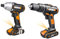 WORX WX938 18V (20V MAX) Impact Driver and Hammer Drill Twin Pack, Black