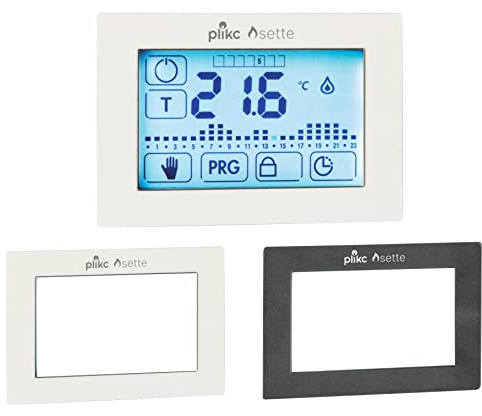 Cronotermostato Touch Screen Settimanale da Incasso a Batterie - Plikc Sette - PLK267608