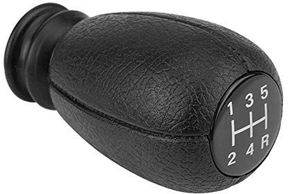 Nikou Schaltknauf, 5 Gang Auto Schalthebel Auto Tuning Schaltknäufe Schichthandball für Peu-getu 207 Cit-roen Sa-xo X-sara X-antia C2 C3 C4 (Schwarz)