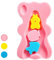 Esponja de baño para bebés de 1 a 3 años Cómoda alfombra de baño para bebés Cojín de baño a prueba de deslizamiento para recién nacidos (Rosado)