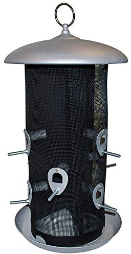 Ryom Vogelhaus XXL aus Metall mit 9 Futterplätzen - 24x45cm