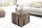 Licht-Erlebnisse Beistelltisch eckig quadratisch aus Treibholz massiv 30x45x30cm Unikat Holzblock Couchtisch Hocker Ablage für Wohnzimmer Büro Schlafzimmer