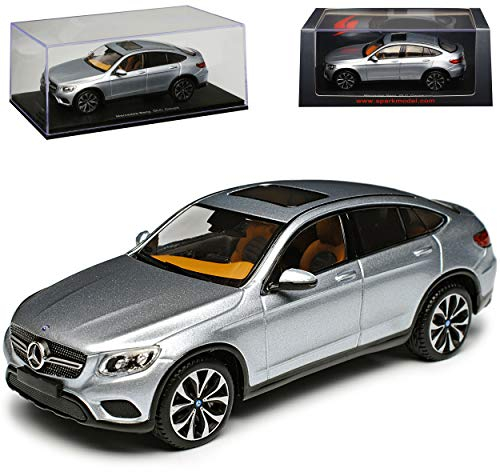 Spark Mercedes-Benz GLC Coupe X253 SUV Diamant Silber Metallic Ab 2015 1/43 Modell Auto