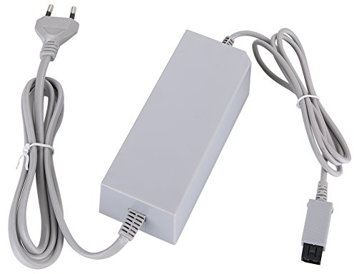 ASHATA Cargador de Fuente de Alimentación para Consola Wii,Alimentación Adaptador Profesional para Wii,Mini Multiprotectional Cargador de Wii(AC100-240V)