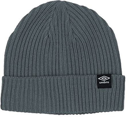 Umbro Men's Shaker Cuff Knit Beanie, One Size Fits Most, Grey