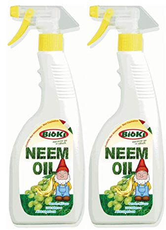 Offerta n. 2 confezioni di olio di neem pronto all'uso da 550 ml, ideale per tenere in ordini terrazzi e giardini