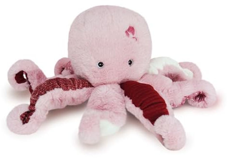 Histoire d'Ours - Pieuvre en Peluche - 40 x 30 cm - Rose - Idée Cadeau - Trésors Marins - HO3037