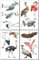 Samunshi® Wandtattoo Große Vögel Set Wandbilder Kinderzimmer Deko Junge Wandtattoo Kinderzimmer Mädchen Wandsticker Kinderzimmer
