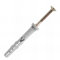 Scell-it - 200 chevilles à frapper nylon multi-matériaux, clou tête plate, Inox A4-6 X 40 mm