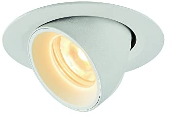 SLV Deckeneinbauleuchte NUMINOS® GIMBLE XS / LED Spot, Fluter, Deckenstrahler, Deckenleuchte, Einbau-Leuchte, Innen-Beleuchtung / 3000K 7W 720lm weiß 55Grad
