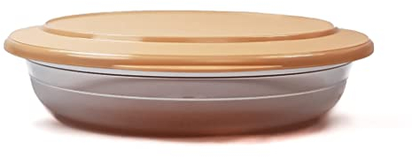 Tupperware Tafelperle 1,3L pfirsich Schüssel Servieren Schale flach OHNE Rand