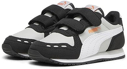 PUMA Cabana Racer Sl 20 V Inf, Zapatillas Unisex bebé, Ash Gray Puma White Puma Black, 22 EU