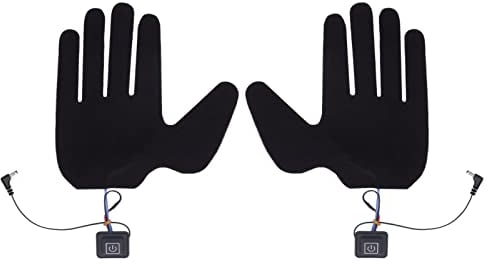 Shipenophy Elektrische Heizhandschuhe Pads, Handschuh Heizblatt 5 Finger Ultra Dünn für Innen zum Wandern