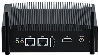 WEIDIAN lüfterloser Industrie PC, lüfterlos Fanless Mini PC i5 8350U, Industrial Computer 2HD Dual Display, WiFi, BT, 2 Gigabit Ethernet, 8USB, 2RS232 COM, VESA, Win11 (32GB RAM/1TB SSD)