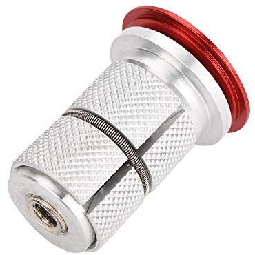 Compression Plug Carbon Steerer, Carbon Fork Compression Plug, Aluminum Alloy Stem Headset Top Cap Bike Fork Expander Bung 1/1.25inch (Red)