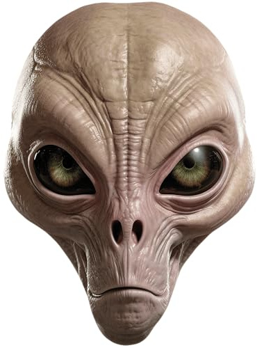 Alien (Big Eyes) Maske aus Karton
