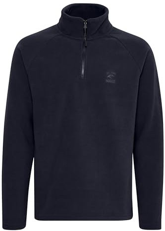 Indicode - IDPierco - Herren Fleecetroyer Sweatpullover Pullover mit Troyer, Größe:XXL, Farbe:Navy (400)