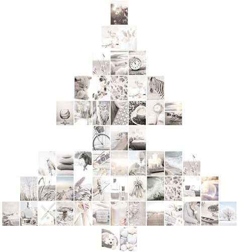 Unser-Festtag Ästhetische Wandcollage Weihnachten Poster Winter Style Hygge Modern. Für jeden Raum geeignet. Weihnachten Christmas Xmas. 50+6 verschiedene Motive. 56 Karten. (Set Hygge)