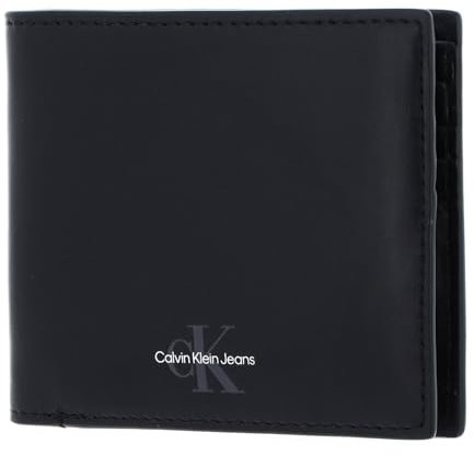 Calvin Klein Jeans Portefeuilles à Deux Volets pour Hommes, Noir, Portefeuilles