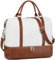 CAMTOP Reisetasche für Damen, Segeltuch, Wochenende, Übernachtung, Handgepäck, Beige/Braun