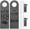 2 Stück Schild Bitte Nicht Stören Komm Rein, Türhänger Aus Filz, Ich Zocke, Geschenkidee Deko für Teenager Jungen Mädchen (Grau)