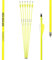 6er Pack Komplettpfeil Sphere Lumos 6.2 - Carbon - für Bögen 30-40 lbs, Leuchtpfeil, Neon Gelb und Neon Orange (Vanes, Neon Gelb, 32 Zoll)
