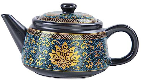 Cabilock tetera de ceramica cafeteras bote cafe hervidor de agua estufa quemador de estufa portátil tetera elegante delicada tetera delicado juego de té tetera pequeña cerámica