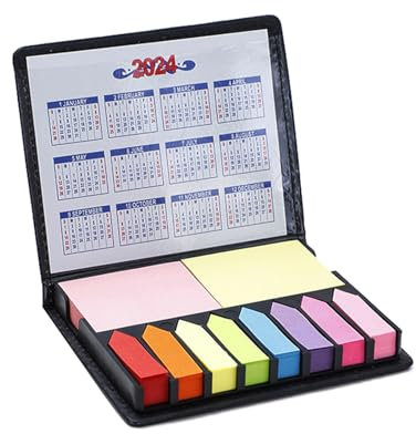 1 Set 2024 Tagesplaner, bunte praktische Aufkleber, akademischer Terminplaner, PU-Einband, 2024 Notizbuch-Planer mit Aufklebern, Agenda und Tageskalender, Tagebuch, persönlicher Tagesorganizer