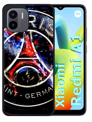 Générique Coque pour redmi a1 - Paris Foot Neon - Silicone - Noir