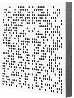 IG Acoustics - Foam Edition - AbsorbFuser - Panneau en mousse acoustique - Absorbeur et diffuseur (blanc, 50 x 50 x 6 cm)