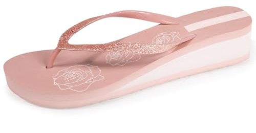 Isotoner Tongs femme à talon de 4 cm, ultra confortables