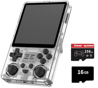 Meiurlex RGB20SX Handheld Game Console with 30000 Gmaes, 4-Inch IPS Open Source Linux Retro Portable Gaming Console, 16+256G 5000Mah Battery Handheld Emulator Gift for Kids Adults