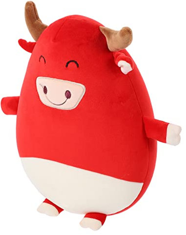 VICASKY 1 Stück Ochsenjahr Verformungskissen Cartoon Nackenkissen U Förmiges Nackenstützkissen Ochsen U Förmiges U Förmiges Reisekissen Nackenkissen