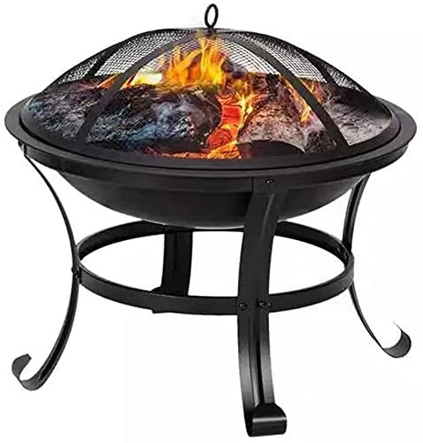BBQ-Grill für den Außenbereich, 22 Zoll große Feuerstellen für den Außenbereich, Terrassenofen, Holzofen, BBQ-Grill, Feuerstelle, Schale, Eisen, runde Form, Feuerstelle für den Außenbereich, Holzofen
