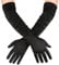 KarneLux Damen Handschuhe Lang - 1 Paar Abendhandschuhe für Damen zu Karneval, Fasching oder Halloween - Kostüm Accessoire, Zubehör für Burlesque, Charleston und 20er Jahre Verkleidungen