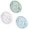 Gamelle Chat Anti Glouton Mélaminé - Lot de 3 Gamelles à Alimentation Lente - Série Pastel - Compatible Lave-Vaisselle - Blanc, Bleu, Vert