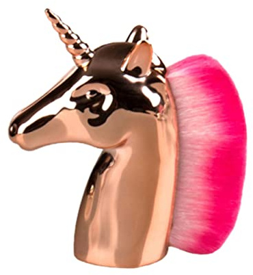 Beaupretty Puder Pinsel Makeup in Einhornform Professioneller Kosmetikpinsel Für Damen Mit Robustem Kunststoffgriff Und Rosa Borsten Inklusive Beutelverpackung Für Täglichen Gebrauch