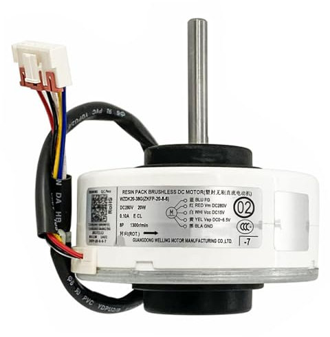 Motor de aire acondicionado, 20 W, WZDK20-38G [ZKFP-20-8-6] Motor de ventilador sin escobillas CC OEM