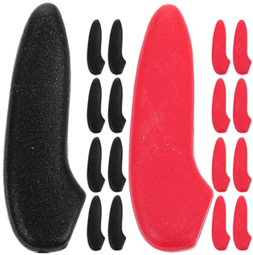 BESPORTBLE Lot de 20 Protège-lames en Plastique Rouge et Noir pour Couteaux Cuisine, Étuis Anti-rayures pour Protection Pointe, Adaptés aux Couteaux de Petites à Grandes Tailles, Rangement