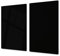 ORIGINALE asse da cucina in VETRO temperato – Tagliere in vetro resistente a graffi e impatti – Lavabile in lavastoviglie – Resistente al calore e ai batteri D17 Serie Bianco e nero: Black 2x 30x52