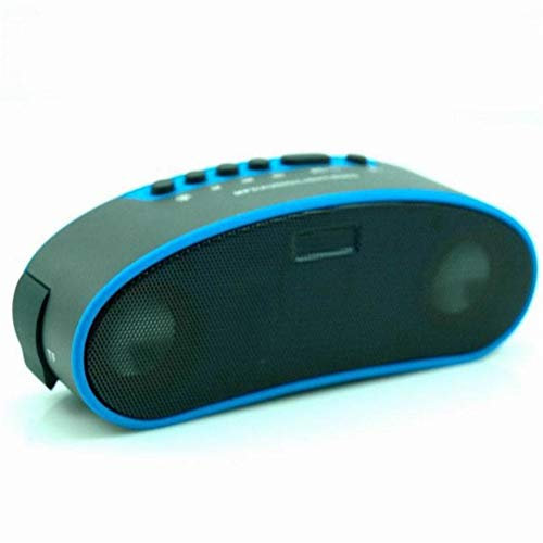 Bike Bluetooth Speaker Outdoor Bicycle Audio With Led Light Lamp IPX4 Waterproof Support FM TF Card for Outdoor and Bicycle Sport (color : Blue)