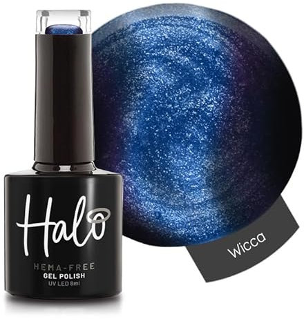 Halo Gel Polish 8ml - Wicca. UV/LED Gel Nail Polish, Long Lasting & Easy To Apply. Nail Art Colours For Manicure & Pedicure. Gel Polish For Professional & Home Use.