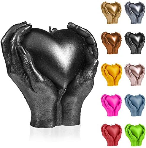 Candellana Hand LOVE Edition Kerze - Kerze für Valentinstag -Valentinstag Kerzen - Geschenkidee - Kerze Herz - Romantische Deko - Liebes Kerzen - Handgemachtes Geschenk
