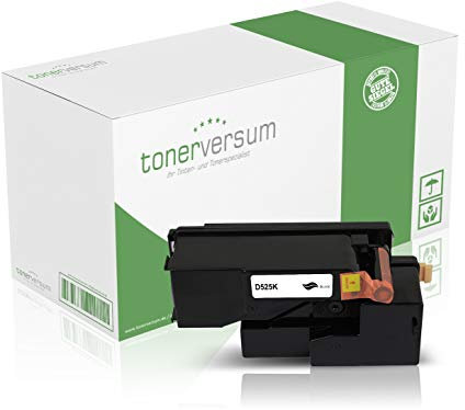 Tonerversum - Tonerkartusche kompatibel zu Dell 593-BBLN H3M8P Schwarz Black Druckerpatrone für Dell E525w E-525-w Laserdrucker