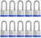 Fu Volante Schloss, 40 mm, laminierte Vorhängeschlösser, gleichschließend, 5,1 cm lange Bügelschlösser, 10 Stück