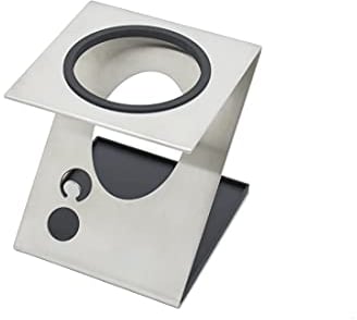 Levivo Flaschenhalter/Abtropfhalter für Wassersprudler Flaschen Glas, Edelstahl, ABS-Kunststoff, Silber, medium