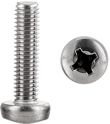 FASTON® Linsenkopfschrauben M6x16 KreuzschlitzH DIN 7985 Edelstahl A2 V2A (20 Stück) Kreuzschlitzschraube Linsenkopf Schrauben Gewindeschrauben Vollgewinde (ISO 7045)